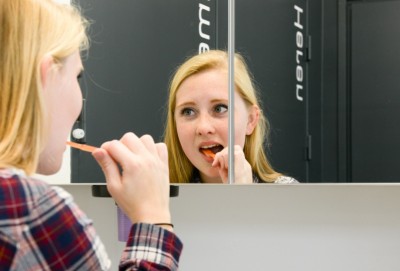 Aparte poetshoek 
Tandenborstel aanwezig